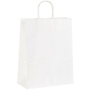 White Large twisted  with Serrated Top