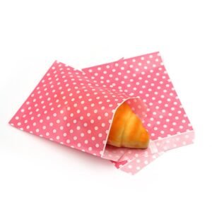 Grease Proof Deli Satchel Bags Pink Printed