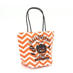 Happy Halloween Handle Bags Red Customized Logo Printed