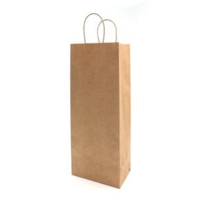 Brown Kraft Paper Wine Bags twisted handle