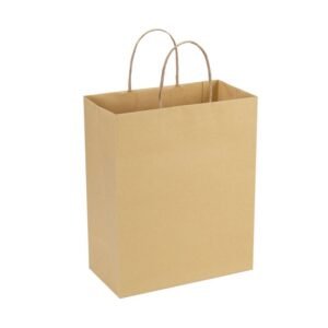 J-CUT Bags Brown Paper Bags with Twisted Handle Kraft