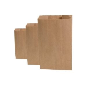 Satchel Bag with Gusset Brown Kraft