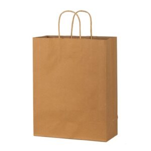 twisted Handle Bags with Serrated Top