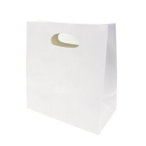 White Die Cut Handle Bags