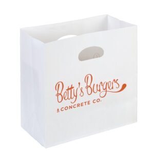 D-Cut Bags with Film Support White