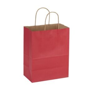 Red twisted Handle Bags
