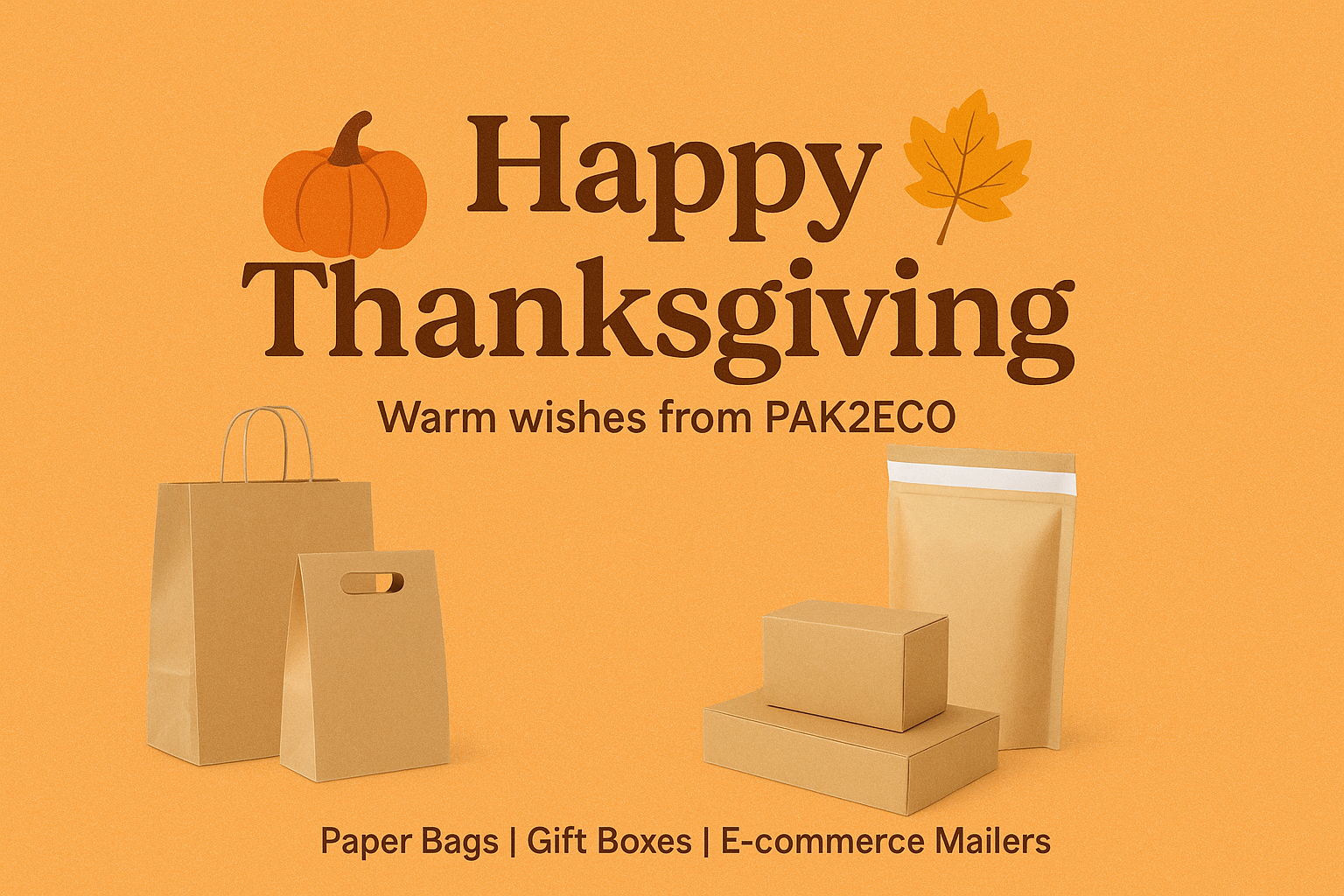 pak2eco paper bags-thanksgiving